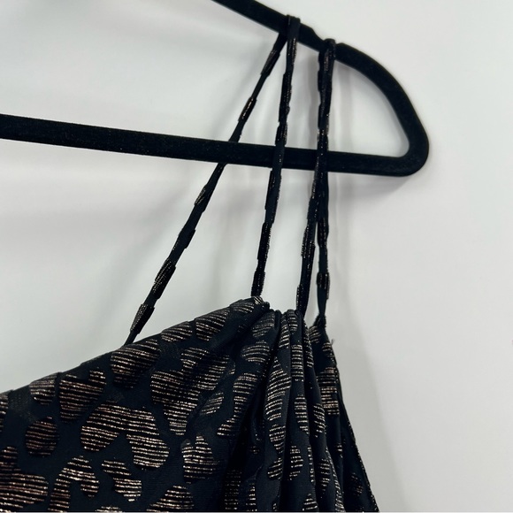 IRO NWT Bexly Leopard Metallic Asymmetrical Midi Dress size 44 (US 12) - Picture 8 of 11